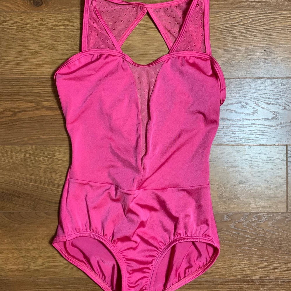 Pink leotard for dance